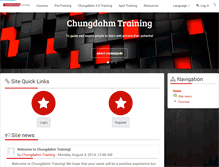 Tablet Screenshot of chungdahmtraining.com